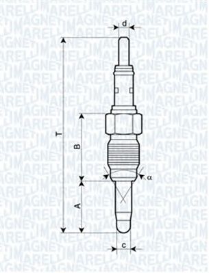 MAGNETI MARELLI 062900083304 -  Свеча накаливания